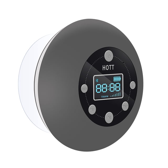 Ducha Altavoz Bluetooth Altavoz De Música Inalámbrico A Prueba De Agua Llamadas Manos Libres Altavoz De Succión Portátil Con Micrófono Fm Para Baño Hogar Al Aire Libre Kearding EL011525-00