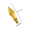 thumbnail image 2 of HONMEET 3Pcs Flag Pole Parts Replacement for Old Finial Aluminum Golden Simple Design Office Moving, 2 of 8