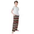 thumbnail image 4 of FORMRS Kids Pajama Pants with Pockets Size 6-8Y Boys Lounge Sleep Bottoms, Tribal Geometric, 4 of 8