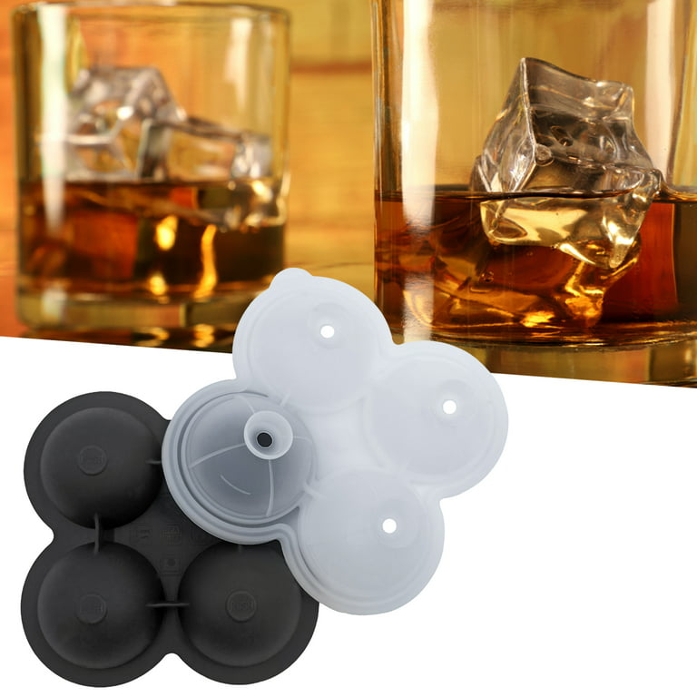 Ice Ball Maker, Reusable Ice Cube Mold, Easy Release Silicone