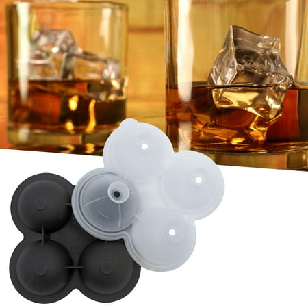 

Travelwant Ice Ball Maker Reusable Ice Cube Trays Easy Release Silicone Round Ice Sphere Tray with Lids & Funnel for Whiskey Cocktails & Bourbon