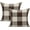 Plaids-brown & Beige, variant on 20x20 Pack of 2 Farmhouse Retro Check Plaids Throw Pillow Covers Christmas Valentine Decorative Buffalo Rustic Cushion Cases for Sofa Bed Couch, Red White