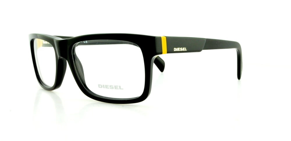 DIESEL Eyeglasses DL5071 001 Shiny Black 55MM - Walmart.com - Walmart.com