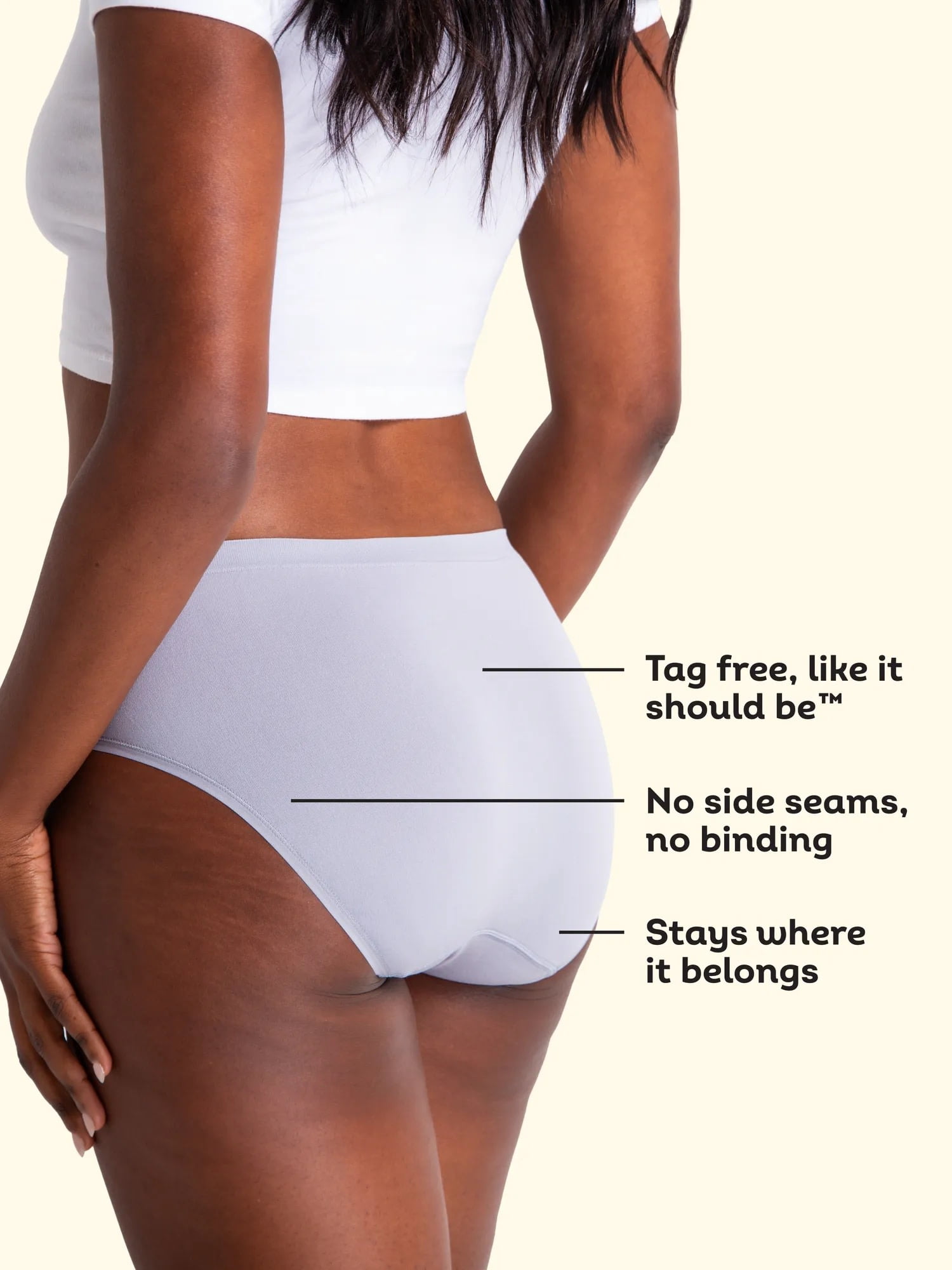 Fruit of the Loom Women's Seamless Underwear, No Show Panties, Multiple Styles, 4‑Way Stretch, 6-Pack, Sizes S-2XL