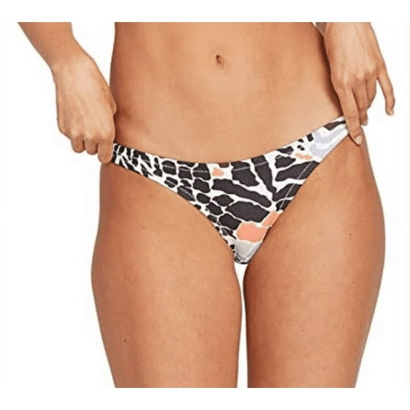 Volcom Women's Are Zoo ReadyHipster Full Bikini Bottom , Animal Print, Bikini Bottom, Size Large