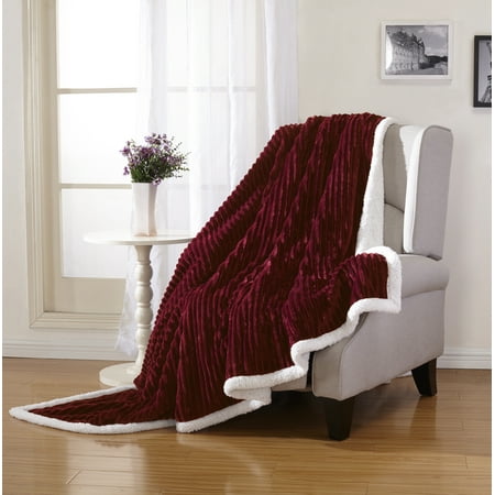 Burgundy Throw Blanket: Amazon.co.uk