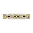 thumbnail image 2 of 0.495 ctw Wedding Band for Women - 18K yellow Gold Simulated Diamond Stackable Eternity Ring, 2 of 7