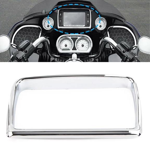 NS Motorcycle Chrome Stereo Bezel Trim Plastic Motorcycle Accessory for Road Glide Special FLTRXS 2015-2017