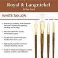 thumbnail image 4 of White Taklon Value Pack Brush Set-5/Pkg, 4 of 5