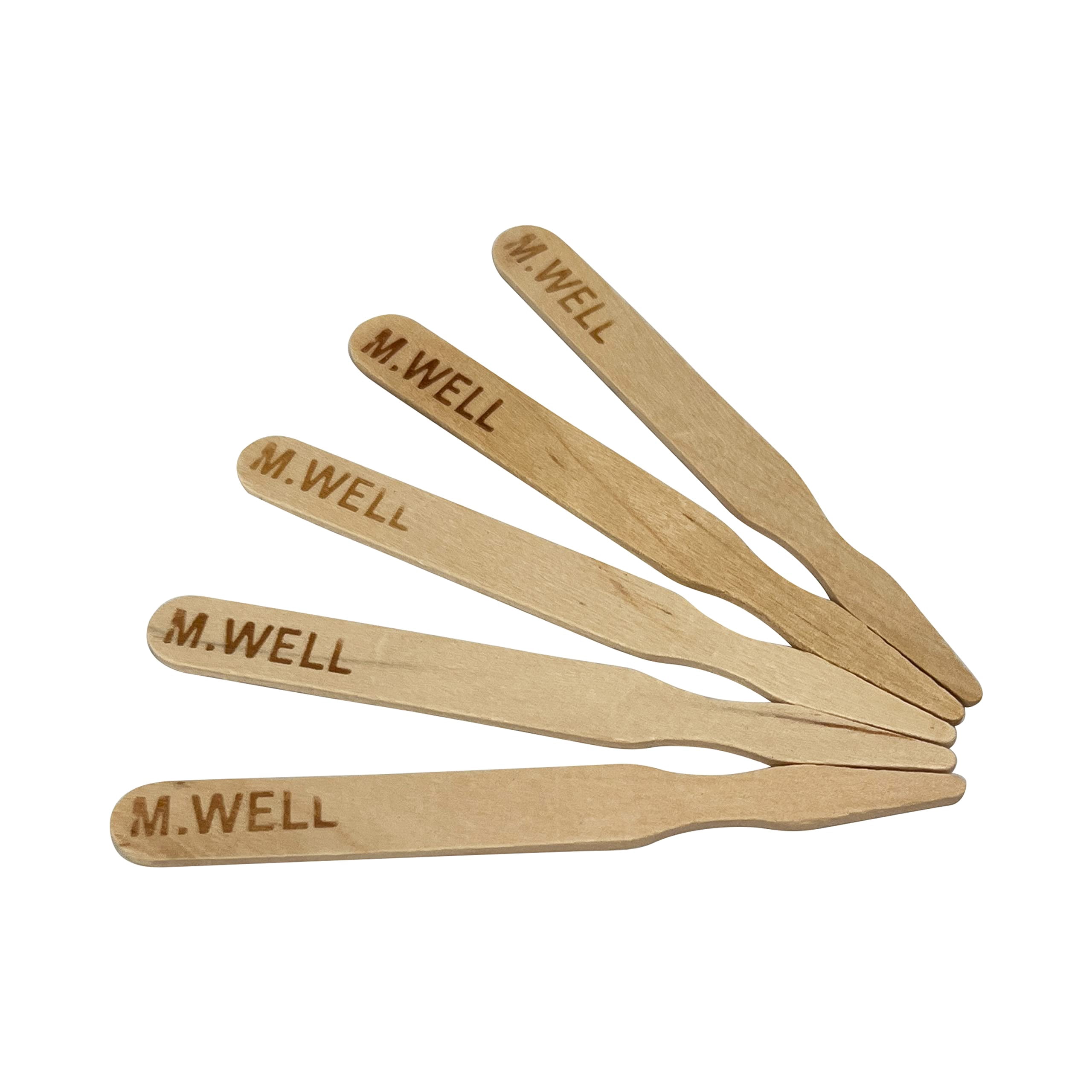 KingSeal 3.5 Inch Natural Birch Wood Steak Markers, Heat Stamped, MED Well, Commercial Bulk Pack - 10 Boxes of 500 (5,000pcs Total)