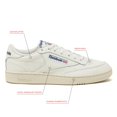 thumbnail image 2 of Zapatillas de tenis Reebok Club C 85 para hombre White Chalk Talla 6, 2 of 6