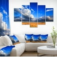 thumbnail image 1 of Clouded Blue Sky over Prairie - Landscape Canvas Art Print, 1 of 3
