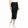 thumbnail image 2 of Dalia Ladies' Pleated Midi Skirt Color:Black Size:  X-Large, 2 of 5