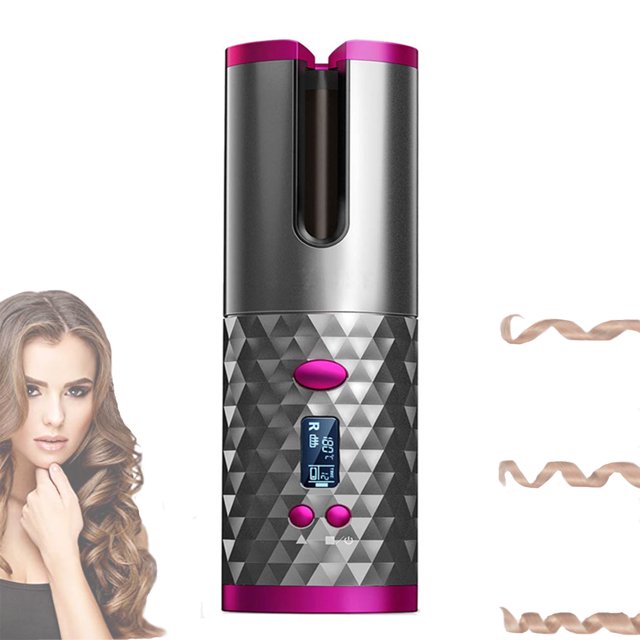 Ygjytge Rizador De Pelo Automático Inalámbrico, Rizador De Pelo Lcd, Máquina De Pelo Rizado (Negro) Ygjytge Para estrenar