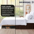 thumbnail image 4 of SGI Bedding 14 Inch Wrap Around Bed Skirt | Microfiber Bed Skirt | California King, Chocolate, 4 of 4