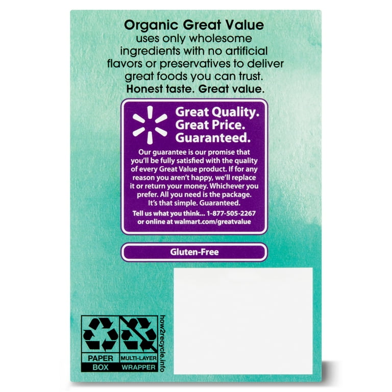 Great Value Organic Peppermint & Spearmint Probiotic Herbal Tea, 0.68 oz, 16 Ct
