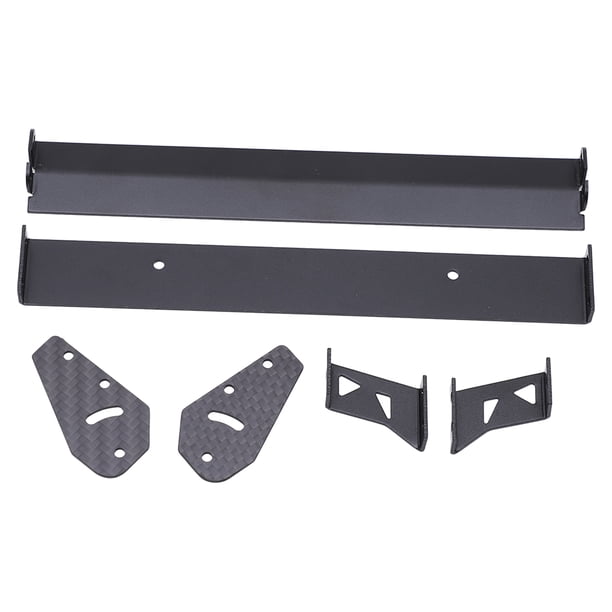 RC Car Rear Wing, Wear Resistant Adjustable Angle Tail Wing Spoiler Double Layer Black For 1/10 On Road Racing Drift Car ANGGREK Otros Deportes
