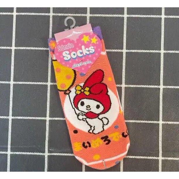 Calcetines piezas Sanrio para niña y mujer, medias con estampado de Melody Cinnamoroll, Hello Kitty, Kirby, 1 unidad