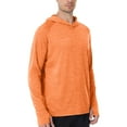 thumbnail image 4 of USNSM Men's Solid Color Hooded UPF 50+ Sun Protection T Shirts Lightweight Breathable Long Sleeve Athletic Shirts Rash Guards Orange L, 4 of 7