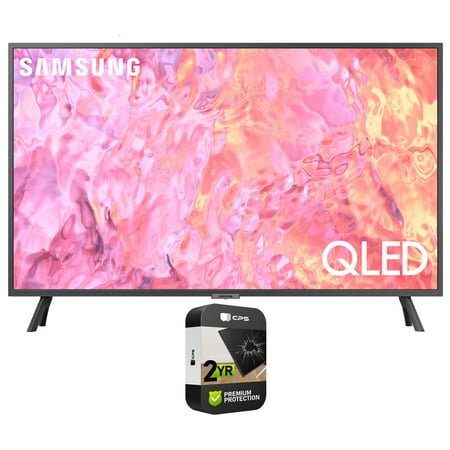 Samsung QN32Q60CAFXZA 32 Inch QLED 4K Smart TV 2023 (Renewed) Bundle with 2 YR CPS Enhanced Protection Pack