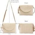 thumbnail image 3 of LHSHIDU Straw Bags Straw Purse Straw Clutch Bag Crossbody Bags for Women Beach Bag Summer Handbag Straw Envelope Wallet, 3 of 6