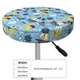 thumbnail image 4 of Gukieu Pirate Marine Animals Print Round Chair Cover, Dust-proof and Non-slip Bar Chair Protective Cover, Suitable for Bars, Restaurants, Offices-12 inch, 4 of 7