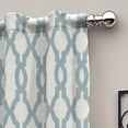 thumbnail image 2 of Eclipse Dixon Blackout Rod Pocket Geometric Valance, Blue, 52x18, 2 of 5