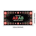 thumbnail image 5 of LUUFILx Arab American Heritage Month Banner Colorful Backdrop Decoration Diverse Cultural Celebration Display Event Party Supplies Décor Background, 5 of 7