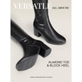 thumbnail image 4 of Botas DREAM PAIRS Laurence por encima de la rodilla con tacón grueso negro, 4 of 8