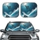 thumbnail image 2 of Balery Ice Blue Ocean Cute Dolphin A Parasol para parabrisas de coche de 2 piezas | Parasol plegable para parabrisas delantero de coche para la mayoría de sedanes-Medium, 2 of 6