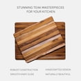 thumbnail image 6 of Teakhaus Cutting Board - Large (L) Teak Wood Cutting Board 20”L x 15”W x 1.5” Thick - Sustainably Harvested and FSC Certified - Knife Friendly with Natural Oil Finish, 6 of 9