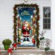 thumbnail image 5 of Cortina navideña para puerta con decoración de Papá Noel | Cortina de tela de poliéster para decoración navideña, 5 of 6