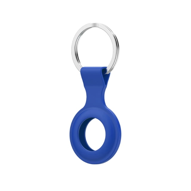 Protective Finder Case Soft Silicone Tracker Cover with Anti-Lost Stainless Steel Keychain Ring Portable Anti-Scratch Protector Finder Holder for Key Backpack Liner Bag Replacement for Airtag