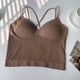 thumbnail image 4 of Top corto sin costuras con tirantes finos para mujer, talla única Adepaton BST2000985-1, 4 of 5