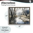 thumbnail image 4 of Stupell Industries Coastal Serene Reflections at Autumn Creek Brown Floating Frame Canvas Art, 21 x 17, by Franklyn Gregory, 4 of 8