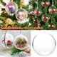 thumbnail image 3 of Paquete de 20 adornos navideños transparentes de 70 mm para decorar el árbol, 3 of 5