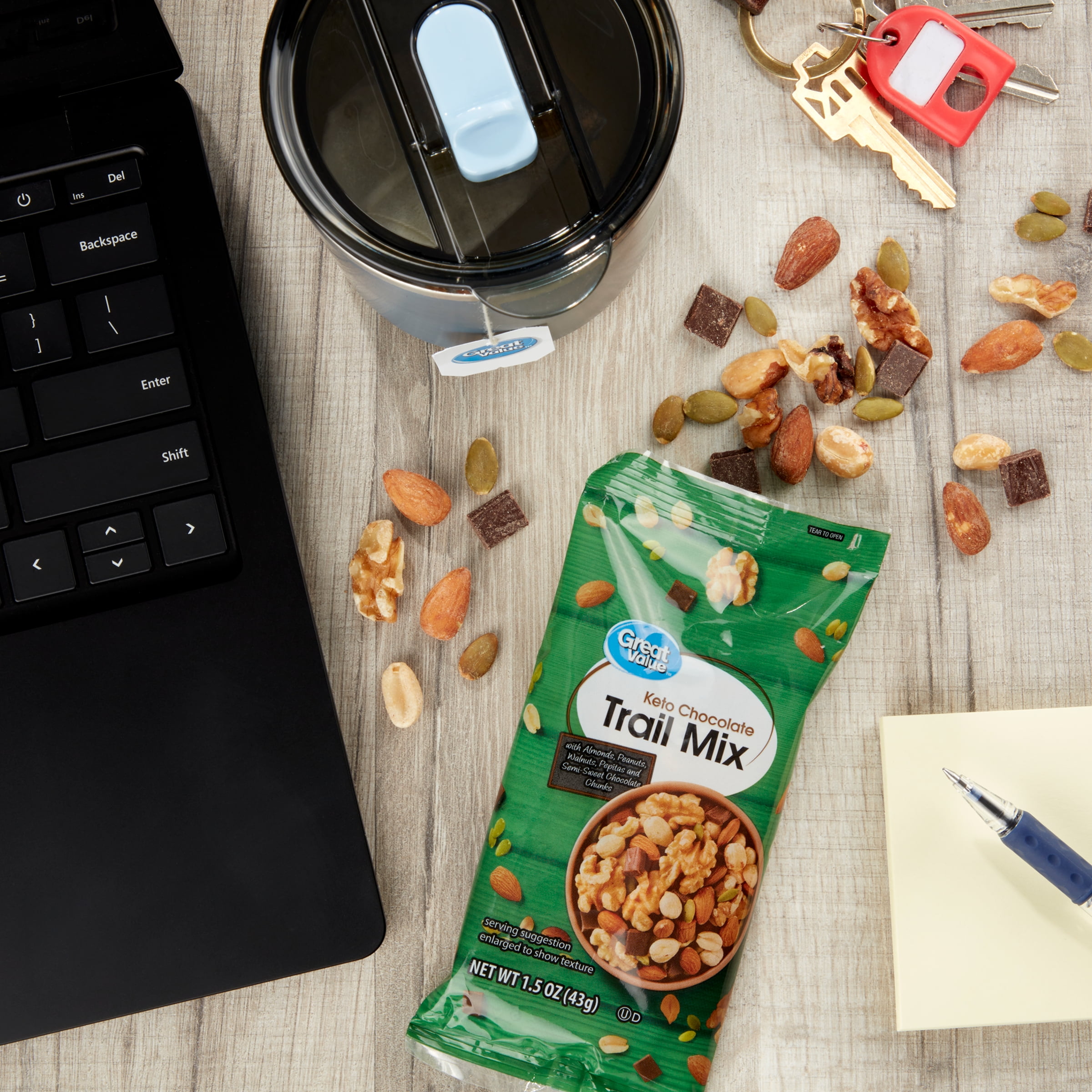Great Value Keto Chocolate Mix, 1.5 oz, 8 Count