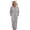 Gray, variant on FRSASU Women's Thickened Double Side Velvet Zipper Hooded with Ear Solid Nightgown Jumpsuit Pink