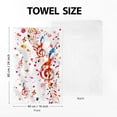 thumbnail image 6 of Music Note Kitchen Towel and Dishcloths Sets of 2, Musical Dish Towels for Drying Dishes, Soft Absorbent Tea Hand Cloth for Kitchen Farmhouse Bathroom Home Decor, 6 of 6