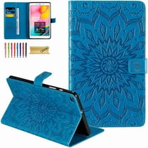 Galaxy Tab A 8.0 inch T290 T295 T297 Case, Dteck Slim Embossed PU Leather Folio Smart Stand Wallet Cover for Samsung Galaxy Tab A 8.0 inch 2019 Release Model T290 T295 T297 Without S Pen, blue