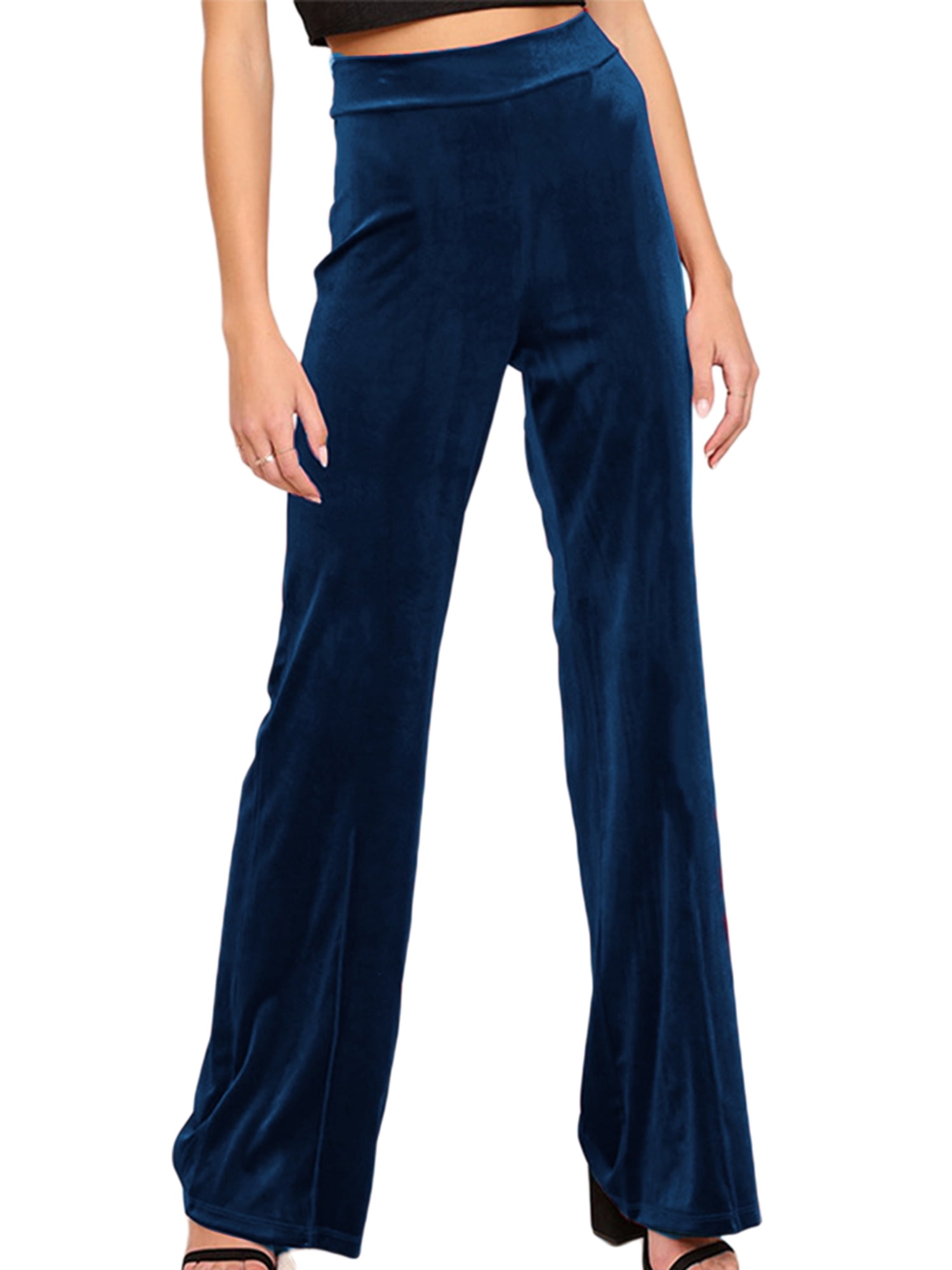 Dmagnates Women Velvet Yoga Pants High 