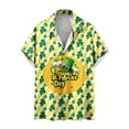 thumbnail image 2 of Awdenio Shirts for Men St Patricks Day Shirts Short Sleeve Clover Button Down Shirt Green Shamrock Casual Shirts Tops, 2 of 5