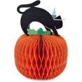 thumbnail image 4 of Hallmark Paper Wonder Honeycomb Pop Up Halloween Card (Pumpkin Cat), 4 of 5