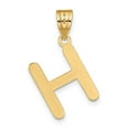 thumbnail image 2 of Auriga Fine Jewelry 14K Yellow Gold Bubble Letter H Initial Pendant for Women, 2 of 6