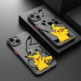 thumbnail image 2 of Cartoon Pikachu Phone Case For iPhone 15 14 11 Pro Max 13 12 Mini XR X SE 7 8 6 6S Plus Hard Matte Shell Protective Cover Fundas F04 For iPhone 7 8, 2 of 6