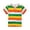 Yellow, variant on RTKFRFLM Boys Colorful Striped Tee Short Sleeve Casual Crewneck Cotton Top Orange 6-7 Years
