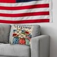 thumbnail image 4 of Luxcidy 4th of July Pillow Covers 18x18 Inch, Independence Day Fourth of July Floral Throw Pillow Covers, America USA Holiday Pillow Case Independence Memorial Day Decorations for Home Sofa Couch, 4 of 6