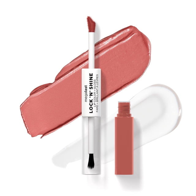 Color de labios y brillo húmedo y salvaje Megalast Lock 'N' Shine Nude