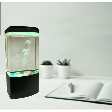 - Creative Motion Illuminated Jellyfish Aquarium Lamp with LED lights, Product Size: 5x 10.5 x 3.1