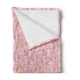 thumbnail image 2 of Champagne Soft Flannel Fleece Throw Blanket, Dotted Background with Champagne Glasses Drinks Cocktail Party, Cozy Plush for Indoor and Outdoor Use, 50" x 60", Pale Pink Earth Yellow, by Ambesonne, 2 of 5